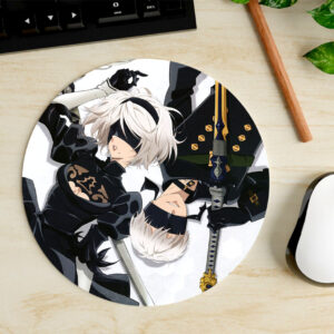 Mousepad Circular de 2B - NieR: Automata