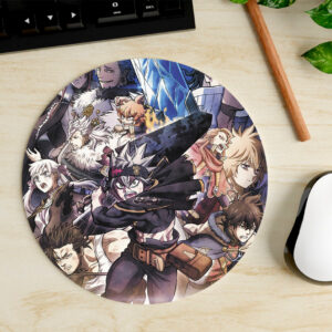 Mousepad Circular de Asta y Personajes - Black Clover