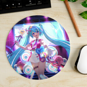 Mousepad Circular de Hatsune Miku - Vocaloid