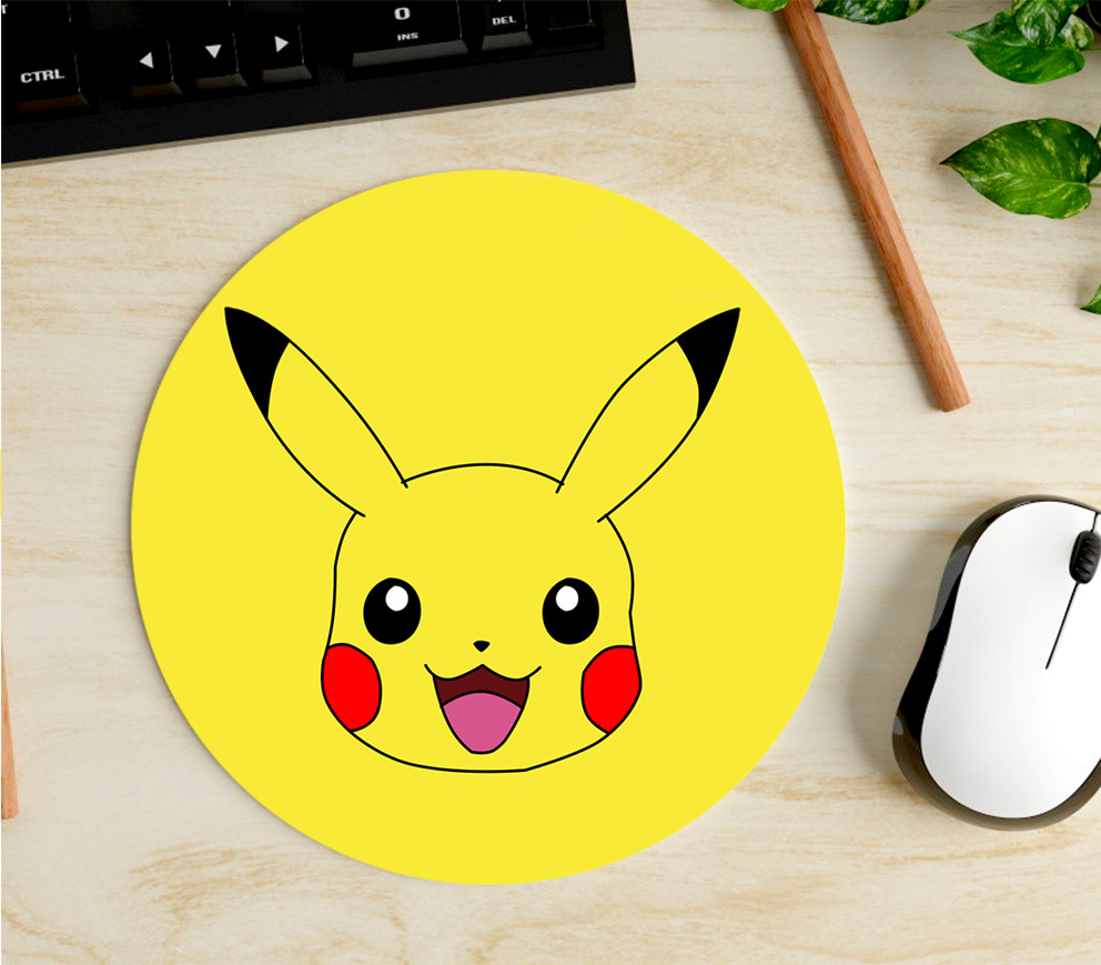Mousepad Circular de Pikachu - Pokemon