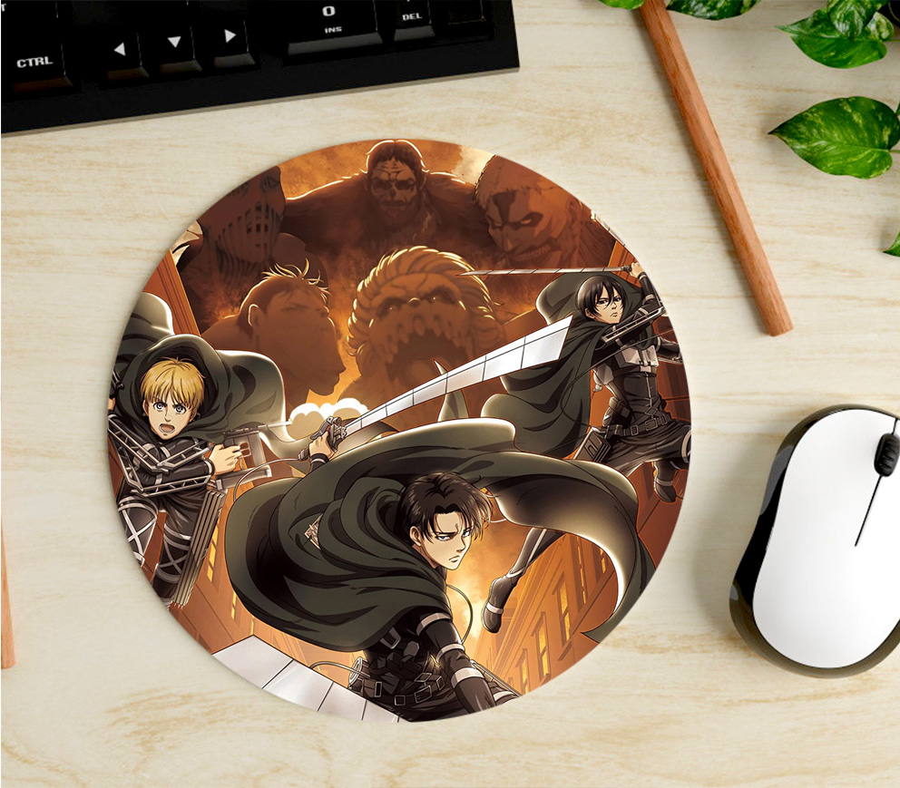 Mousepad Circular de Shingeki no Kyojin