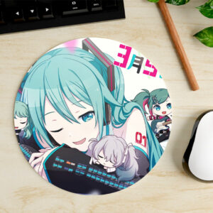 Mousepad Circular de Hatsune Miku - Vocaloid
