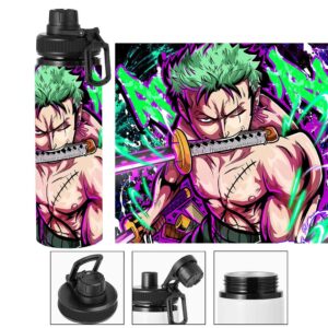 Termo metalico de Roronoa Zoro - One Piece