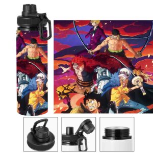 Termo metalico de Luffy Sabo y Ace - One Piece