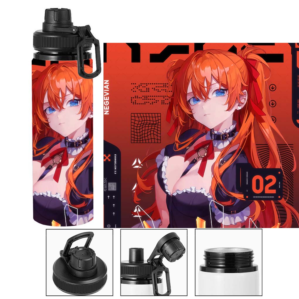 Termo metalico de Asuka Langley - Neon Genesis Evangelion