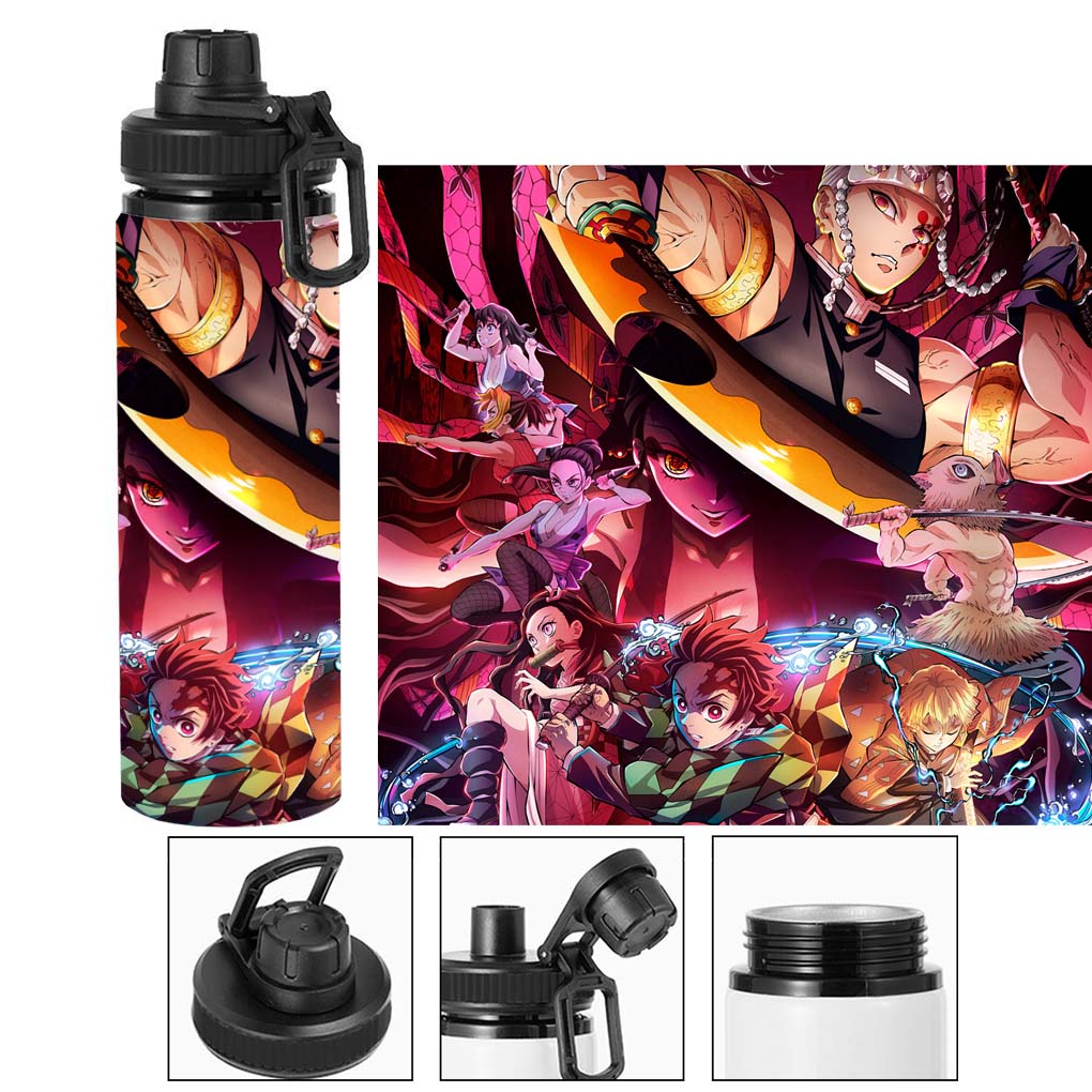 Termo metalico de Varios Personajes - Demon Slayer