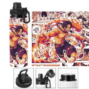 Termo metalico de Portgas D. Ace - One Piece