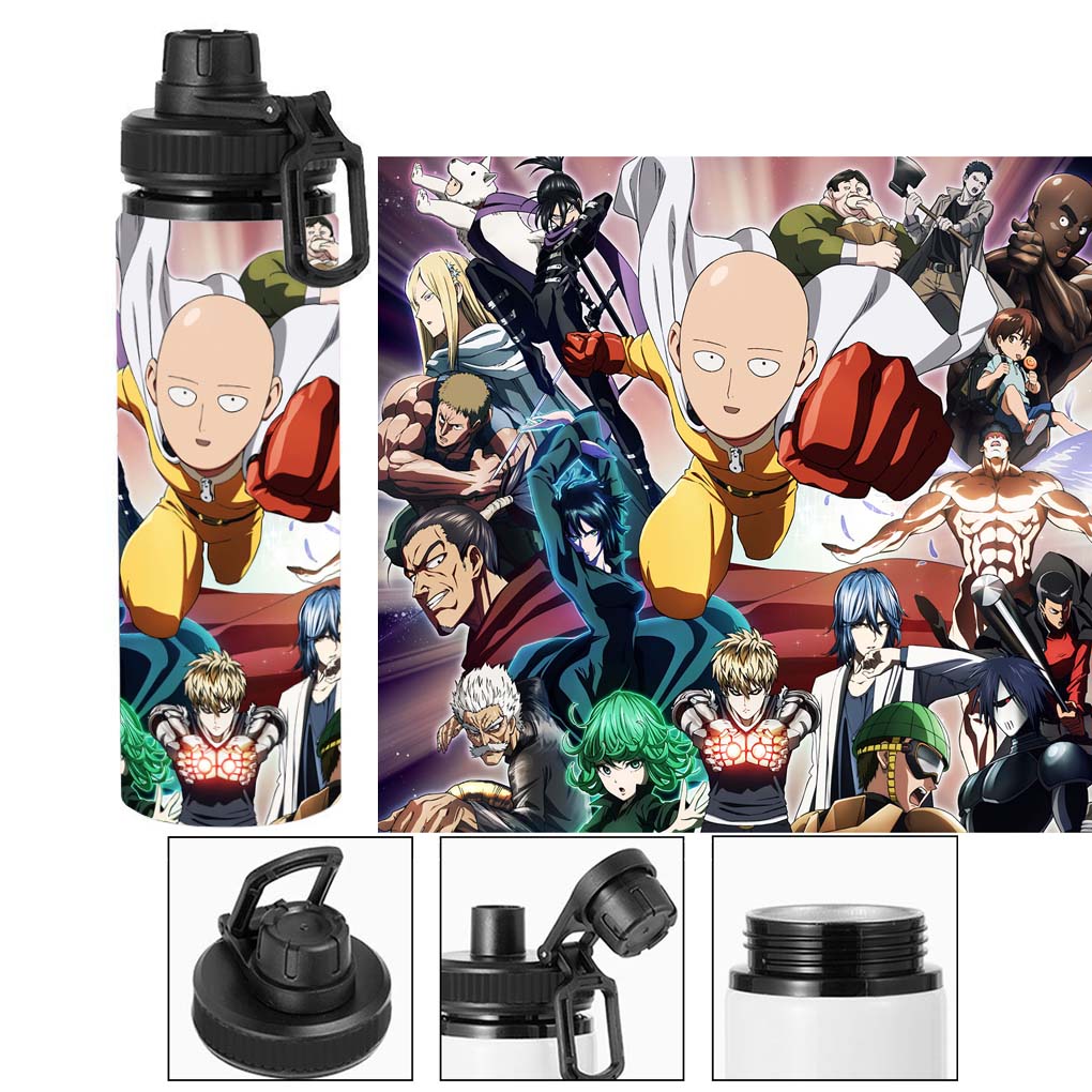 Termo metalico de Saitama - One Punch Man