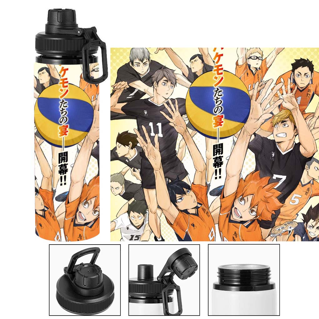 Termo metalico del Equipo Karasuno - Haikyuu!!