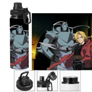 Termo metalico de Edward y Alphonse - Fullmetal Alchemist