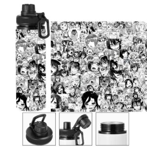 Termo metalico de Ahegao Manga Collage