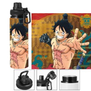 Termo metalico de Monkey D. Luffy - One Piece