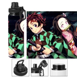 Termo metalico de Tanjiro y Nezuko - Kimetsu no Yaiba