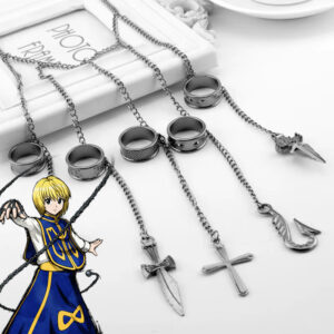 Cadena Brazalete y Anillos de Kurapika